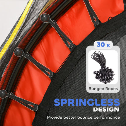 Kids Trampoline with Safety Net for Ages 3-10 Years - Blue, Red & Black