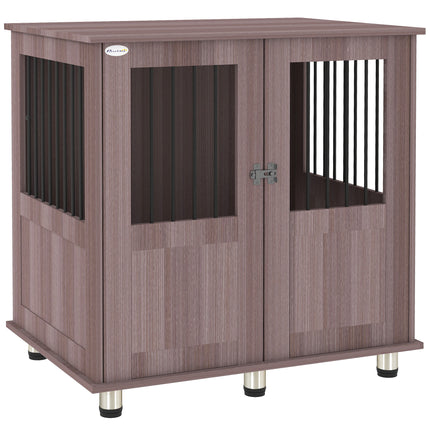 Dog Crate Table for Medium and Large Dogs with Magnetic Door for Indoor Use, 85