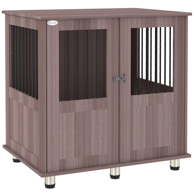 Dog Crate Table for Medium and Large Dogs with Magnetic Door for Indoor Use, 85