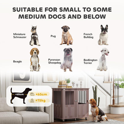 Dog Crate Table for Medium and Large Dogs with Magnetic Door for Indoor Use, 85