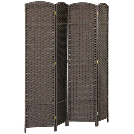 4 Panel Folding Room Divider, Freestanding Privacy Screen for Living Room, Bedro