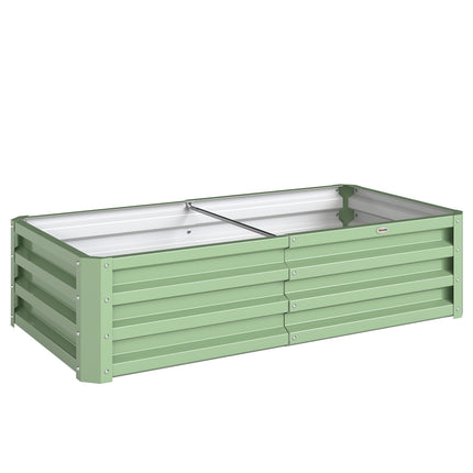 Raised Beds for Garden, Galvanised Outdoor Planters, for Herbs and Vegetables, U