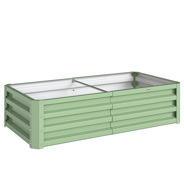 Raised Beds for Garden, Galvanised Outdoor Planters, for Herbs and Vegetables, U