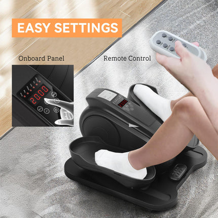 Under Desk Elliptical Machine, Seated Pedal Exerciser, Mini Electric Elliptical