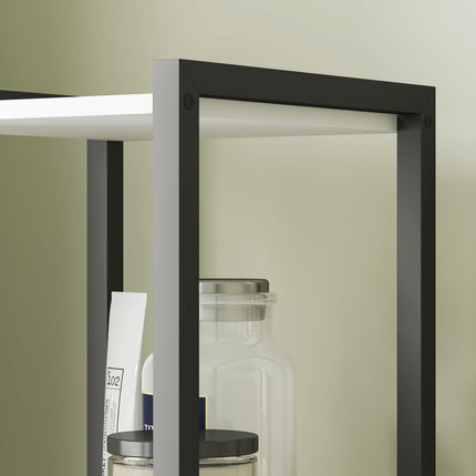 Tall Bathroom Cabinet with 3 Shelves, Slim Storage Cabinet with Adjustable Shelf