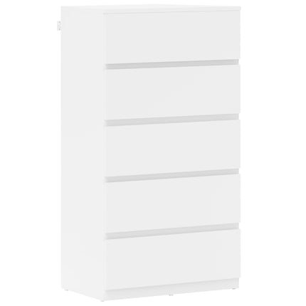 5-Drawer Chest of Drawers Storage Cabinet Modern Bedroom Dresser - White