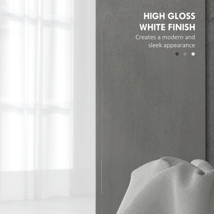 Modern Under-Sink Bathroom Cabinet with U Cut-Out 60x34x70cm - High Gloss White