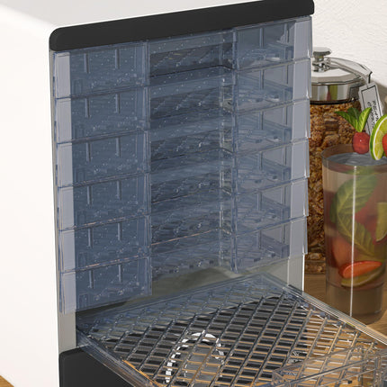 Seven Tray Food Dehydrator with Adjustable 40-70°C Temperature Control - White