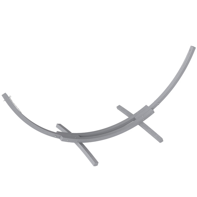 3.25m Universal Fit Wooden Hammock Stand Durable Solid Wood - Grey