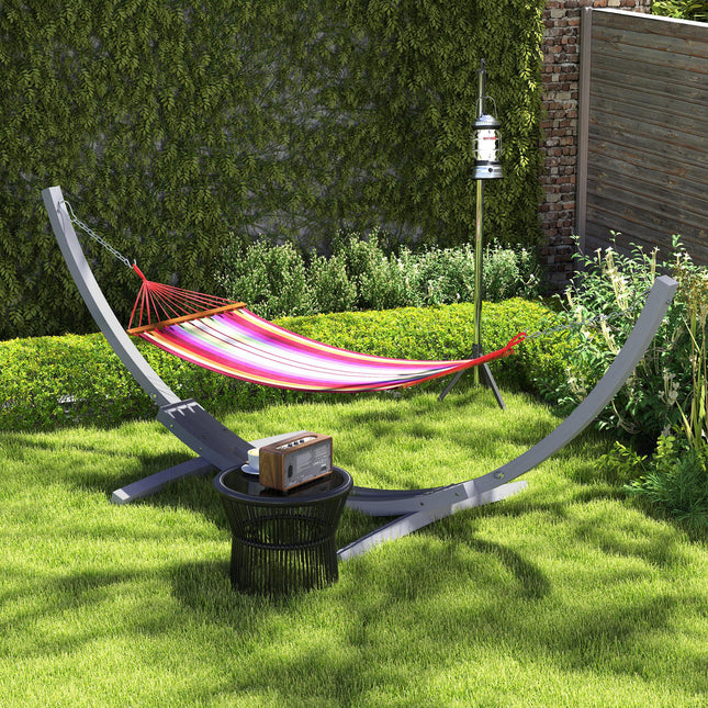 3.25m Universal Fit Wooden Hammock Stand Durable Solid Wood - Grey