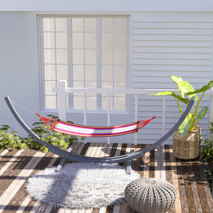 3.25m Universal Fit Wooden Hammock Stand Durable Solid Wood - Grey