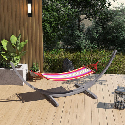 3.25m Universal Fit Wooden Hammock Stand Durable Solid Wood - Grey