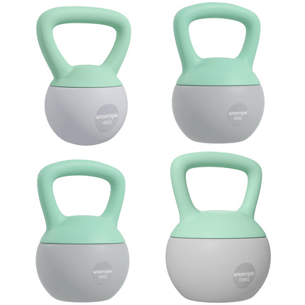 4kg/6kg/8kg/10kg Soft Kettlebell, Kettle Bell with Non-Slip Handle, for Home Gym