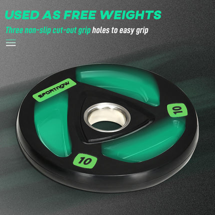 Tib Bar with 2 x 10kg Olympic Weight Plates, Tibialis Trainer Calf Raise Machine