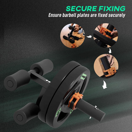 Tib Bar with 2 x 10kg Olympic Weight Plates, Tibialis Trainer Calf Raise Machine