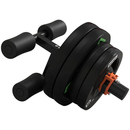 Tib Bar with 2 x 5kg&2 x 10kg Olympic Weight Plates, Tibialis Trainer Calf Raise
