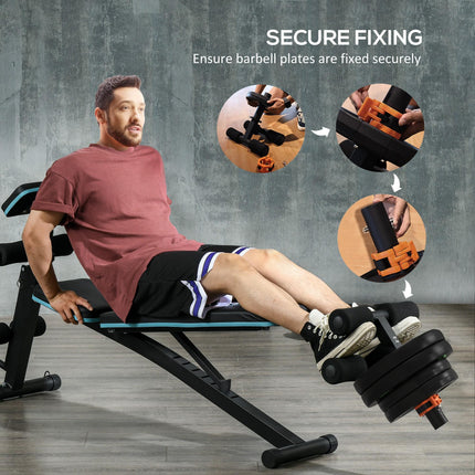 Tib Bar with 2 x 5kg&2 x 10kg Olympic Weight Plates, Tibialis Trainer Calf Raise