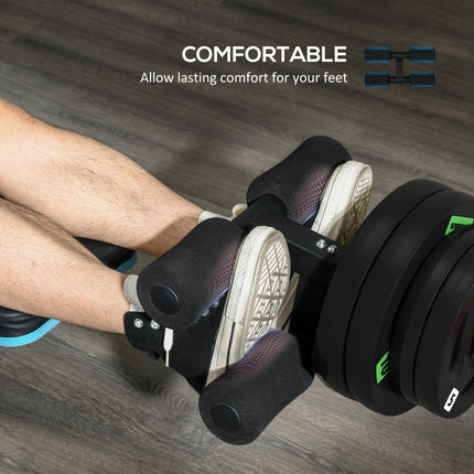 Tib Bar with 2 x 5kg&2 x 10kg Olympic Weight Plates, Tibialis Trainer Calf Raise
