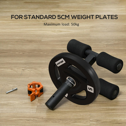 Tib Bar with 2 x 5kg&2 x 10kg Olympic Weight Plates, Tibialis Trainer Calf Raise