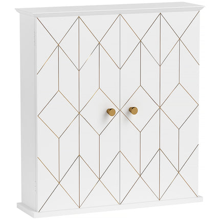 Bathroom Cabinet Wall Mounted, Bathroom Wall Cabinet Medicine Cabinet with 2 Doo