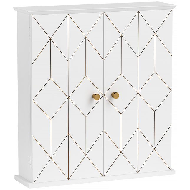 Bathroom Cabinet Wall Mounted, Bathroom Wall Cabinet Medicine Cabinet with 2 Doo