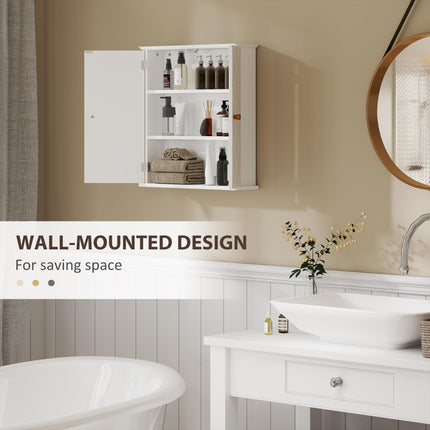 Bathroom Cabinet Wall Mounted, Bathroom Wall Cabinet Medicine Cabinet with 2 Doo