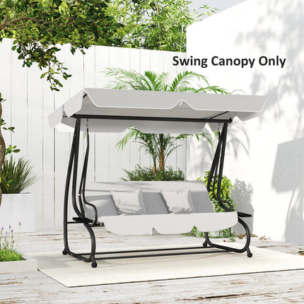 145 x 200Wcm Swing Chair Canopy Replacement - Light Grey