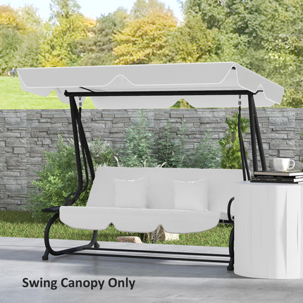 145 x 200Wcm Swing Chair Canopy Replacement - Light Grey