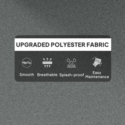 115 x 56cm Rocking Chair Padded Seat Cushion - Light Grey