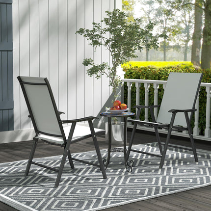 Mosaic Garden Side Table with Ceramic Tile Top, Metal Frame - Blue