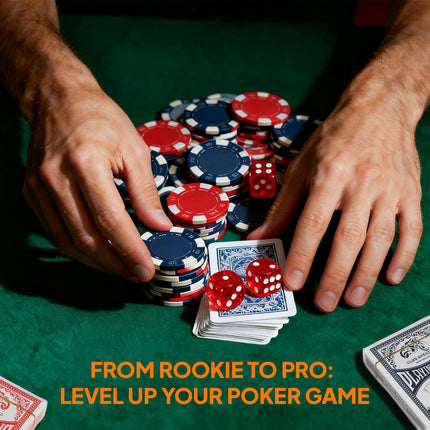 400-Piece Poker Chips Set with Lightweight ABS Case, Casino Texas Holdem Poker Set with Mat, 11.5g Numbered Poker Chips, Two Decks of Cards, Dealer, Five Dices, Grey