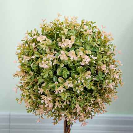 Set of 2 Artificial Murraya Flower Plants in Pots 60cm - Cream White