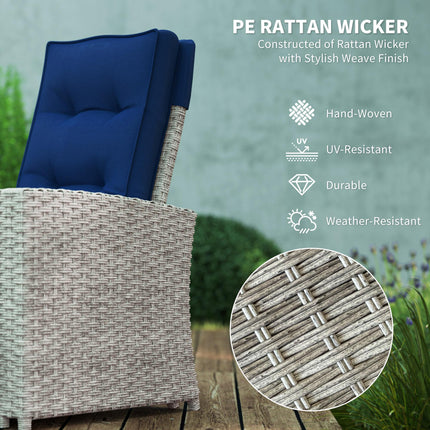 4 Piece Rattan Garden Furniture Set Outdoor Sofa Sectional Set with Glass Top Ta