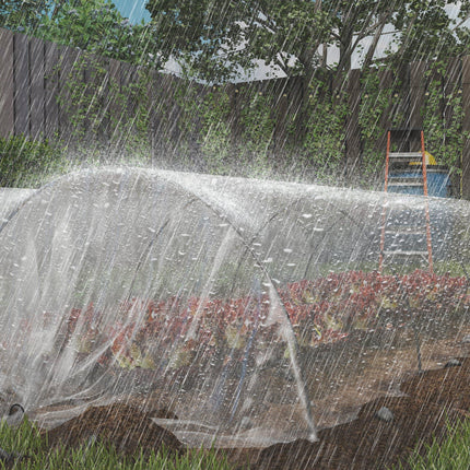 6 X 10m Heavy Duty (150um/6mil) Polypropylene Greenhouse Cover Replacement, UV R