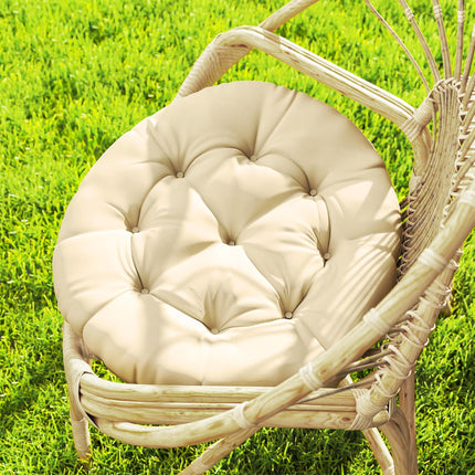 Set of 2 Outdoor 60cm Cotton Filled Cushions UV Protected - Beige