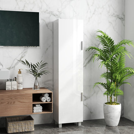 Tall Bathroom Cabinet, Freestanding Bathroom Cabinet with Adjustable Shelves and