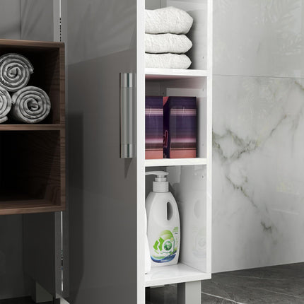 Tall Bathroom Cabinet, Freestanding Bathroom Cabinet with Adjustable Shelves and