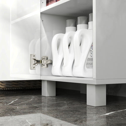 Tall Bathroom Cabinet, Freestanding Bathroom Cabinet with Adjustable Shelves and