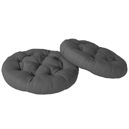 Set of Two Œ¶60cm Outdoor Cushions - Dark Grey