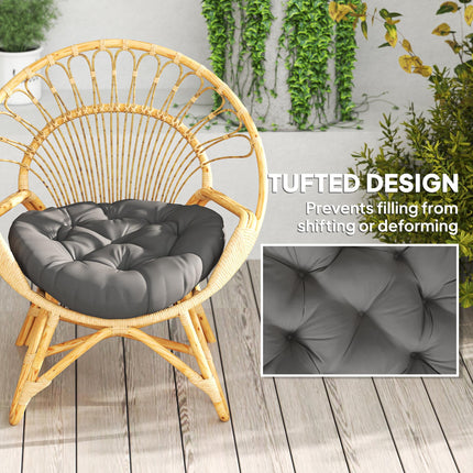 Set of Two Œ¶60cm Outdoor Cushions - Dark Grey