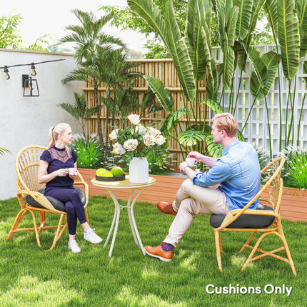 Set of Two Œ¶60cm Outdoor Cushions - Dark Grey