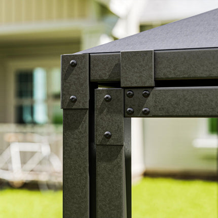 3¬†x 6m Garden¬†Gazebo with Extendable Awning and Wheels,¬†UPF30+ Metal Gazebo¬†