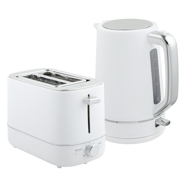 Kettle and Toaster Set, 1.7L 3000W Fast Boil Kettle & 2 Slice Toaster Kitchen W