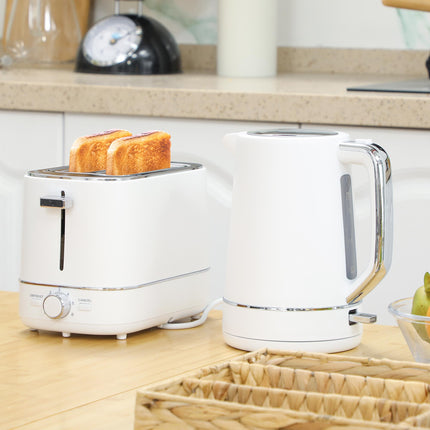 Kettle and Toaster Set, 1.7L 3000W Fast Boil Kettle & 2 Slice Toaster Kitchen W