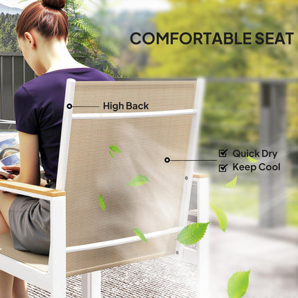 5 Piece Garden Furniture Set with Tempered Glass Table Top - Black