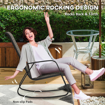 Rocking Garden Chair - Light Brown