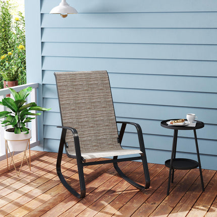 Rocking Garden Chair - Light Brown