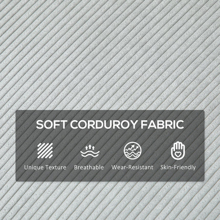 Three-Seater Corduroy - Light Grey