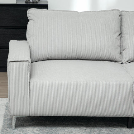 Three-Seater Corduroy - Light Grey