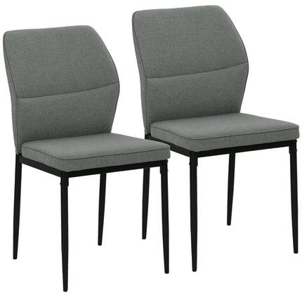 Velvet Dining Chairs Set of 2, Modern Armless Upholstered Kitchen Chairs with Me 1